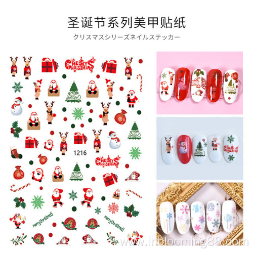 Decal Transfer 12 Sheets Christmas Nail Art Sticker